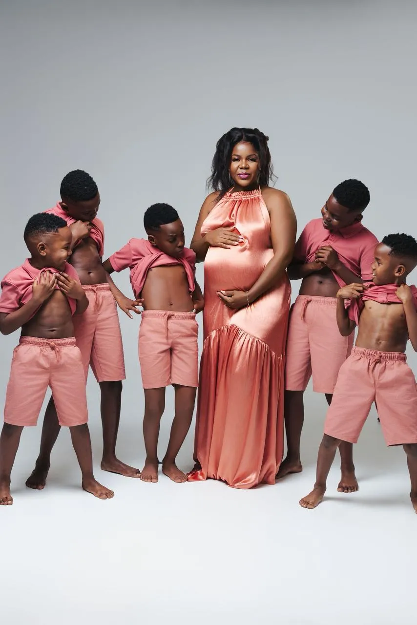 Nancy with her children